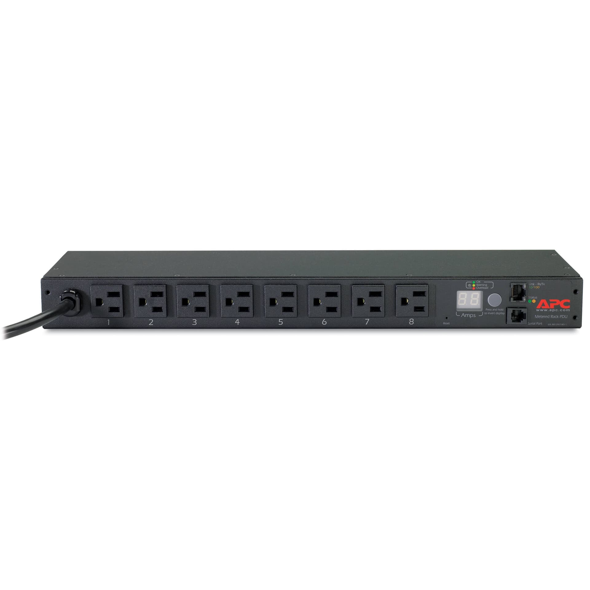 AP7800B - POWER DISTRIBUTION UNIT - RACK-MOUNTABLE - 100 V/120 V - 8 NEMA 5-15R view 3