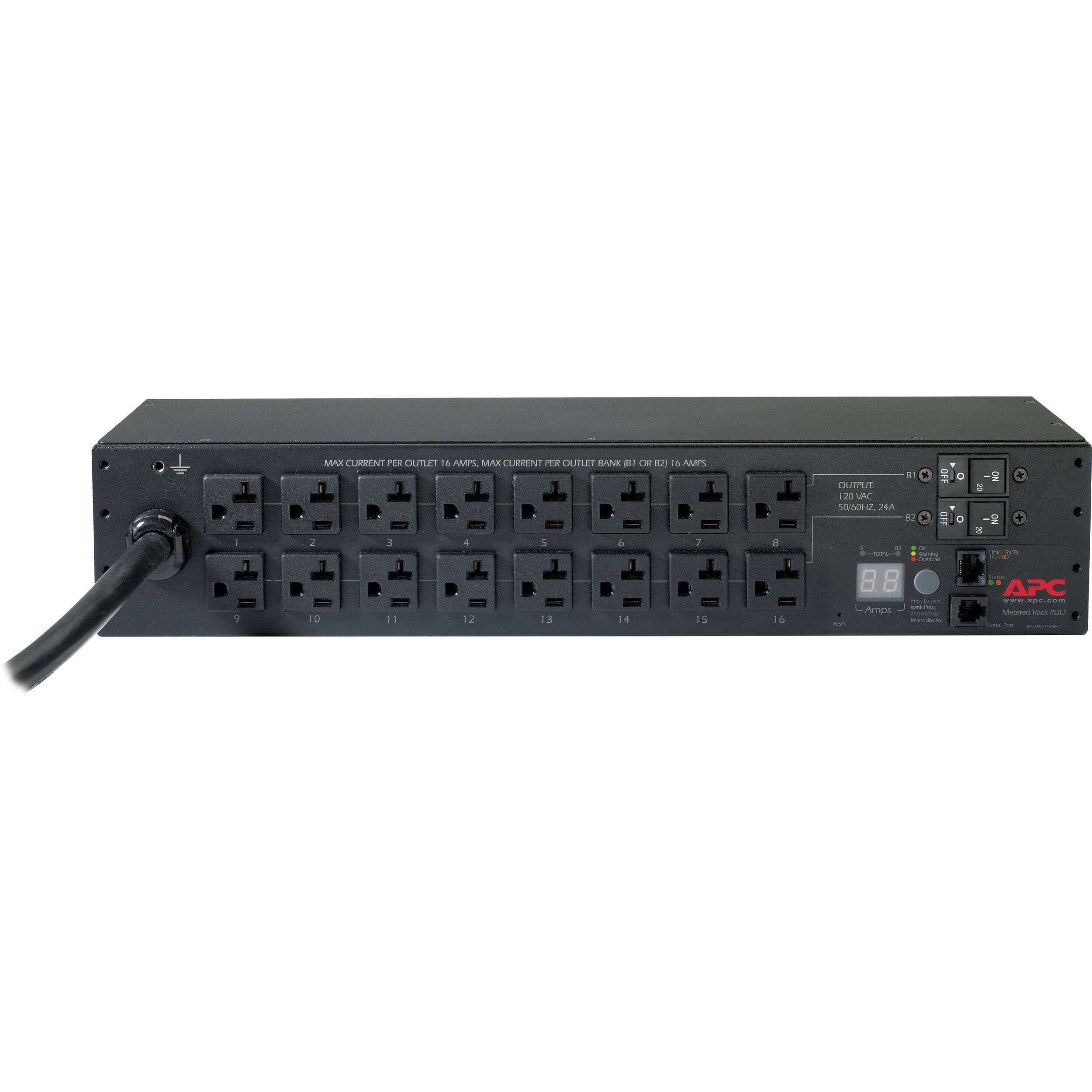 Rack PDU Metered 2U 30A 120V view 3