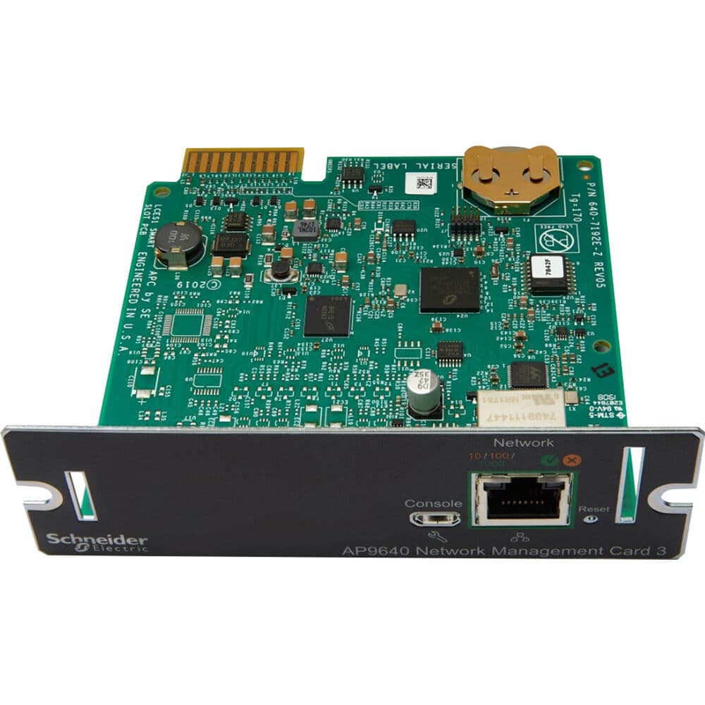 APC AP9640 UPS network management card for IPv6 remote monitoring