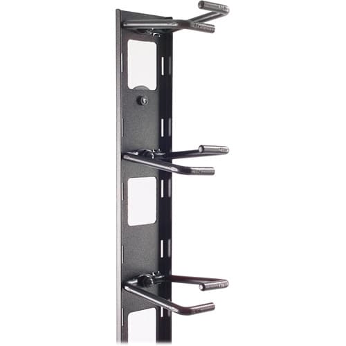APC AR8442 vertical cable organizer for NetShelter VX channel with 0U rack-space design