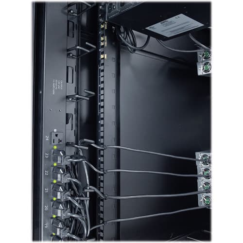 APC AR8442 vertical cable organizer for NetShelter VX channel with 0U rack-space design