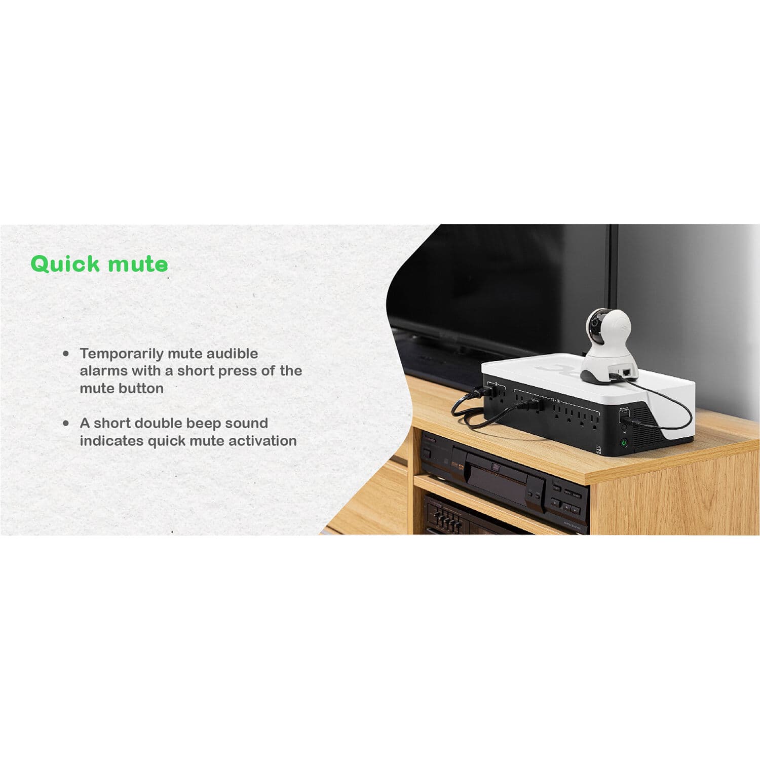 APC Back-UPS BE1050G3 desktop UPS with 8 outlets and 120 V battery backup