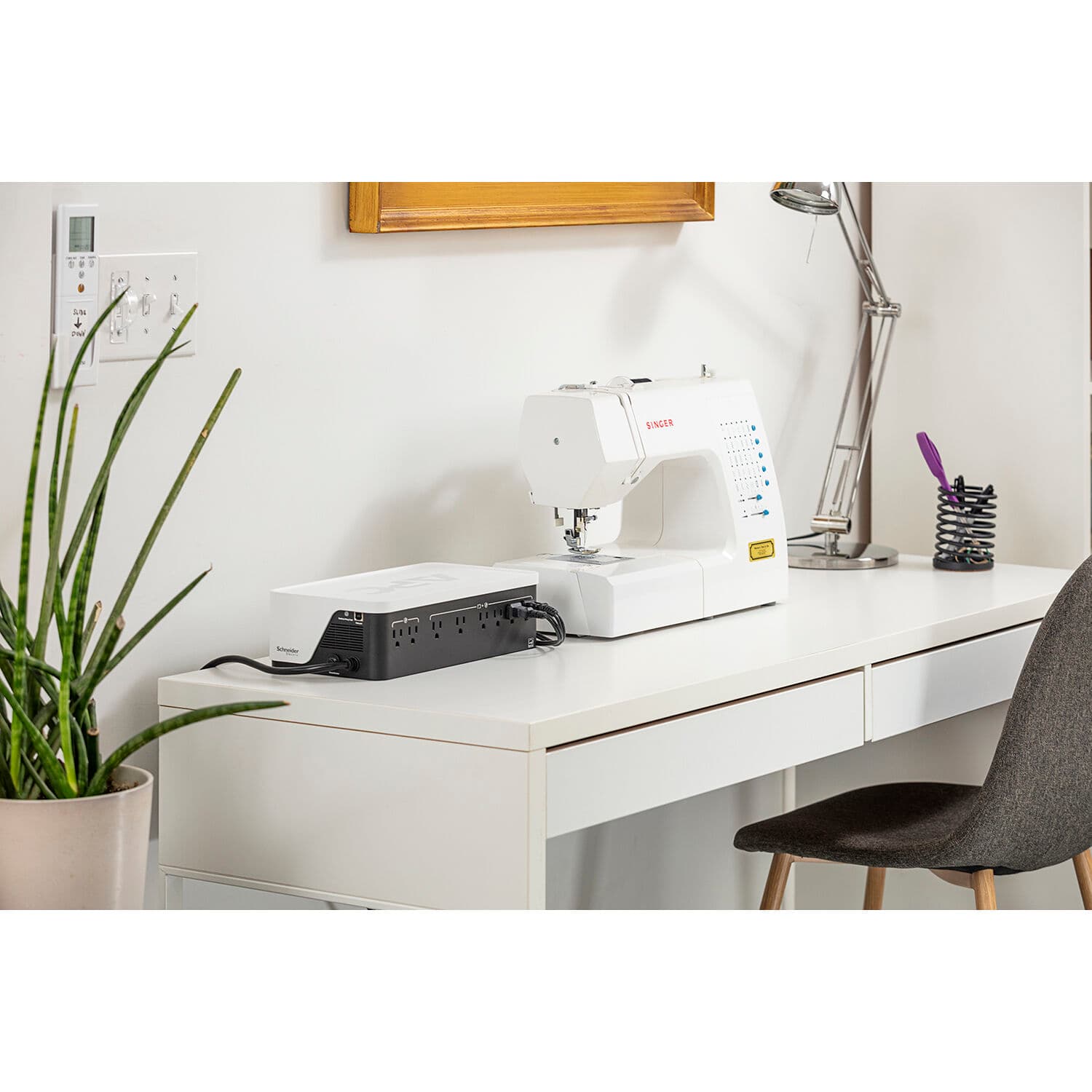 APC Back-UPS BE1050G3 desktop UPS with 8 outlets and 120 V battery backup