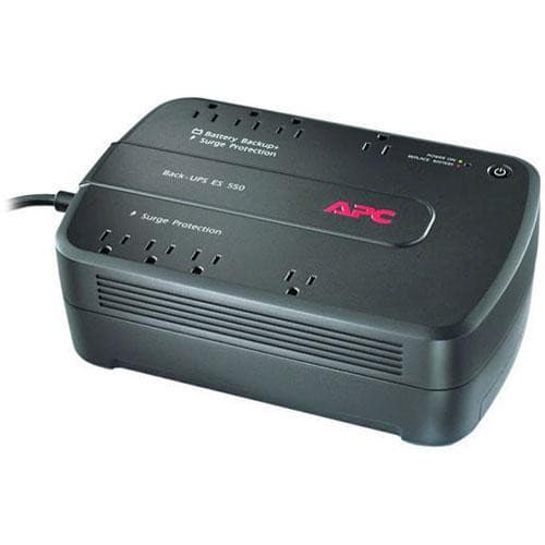 Apc Back-UPS Es 550va, 120v, 8 Nema Outlets (4 Surge) - UPS - Desktop - Standby