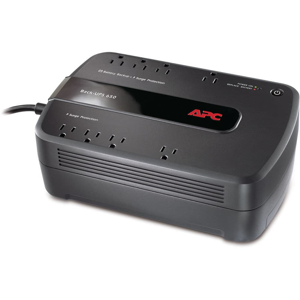 APC Back-UPS 650VA 8 Outlet | Desktop UPS, Battery Backup