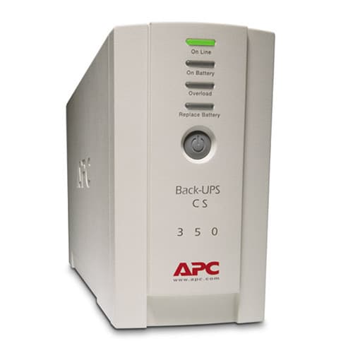 APC Back-UPS BK350 350 VA 210 W desktop UPS for 120 V backup power