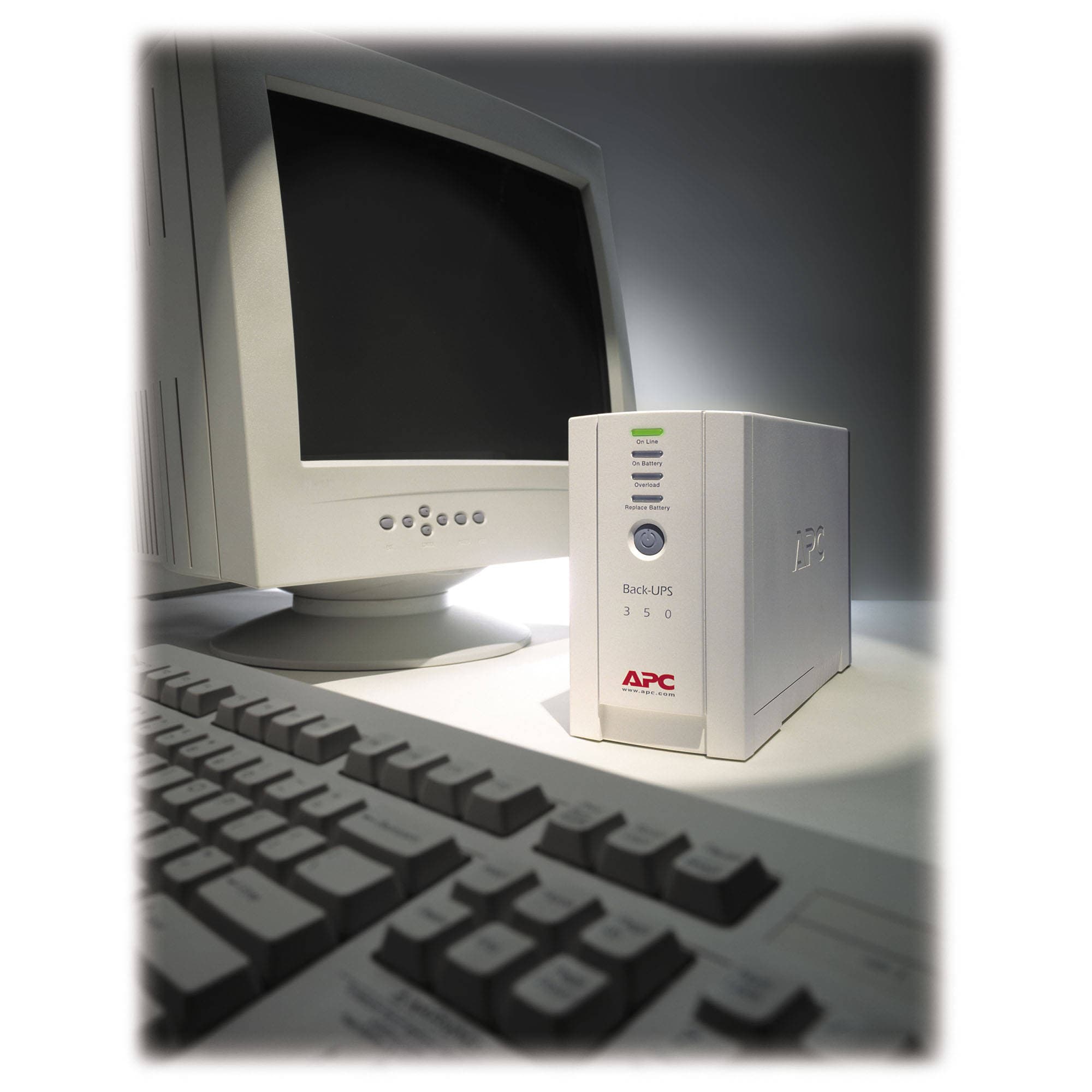 APC Back-UPS BK350 350 VA 210 W desktop UPS for 120 V backup power