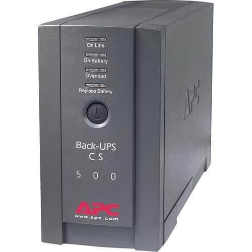 APC Back-UPS CS 500VA 300W BK500BLK | Desktop UPS, USB, 120V