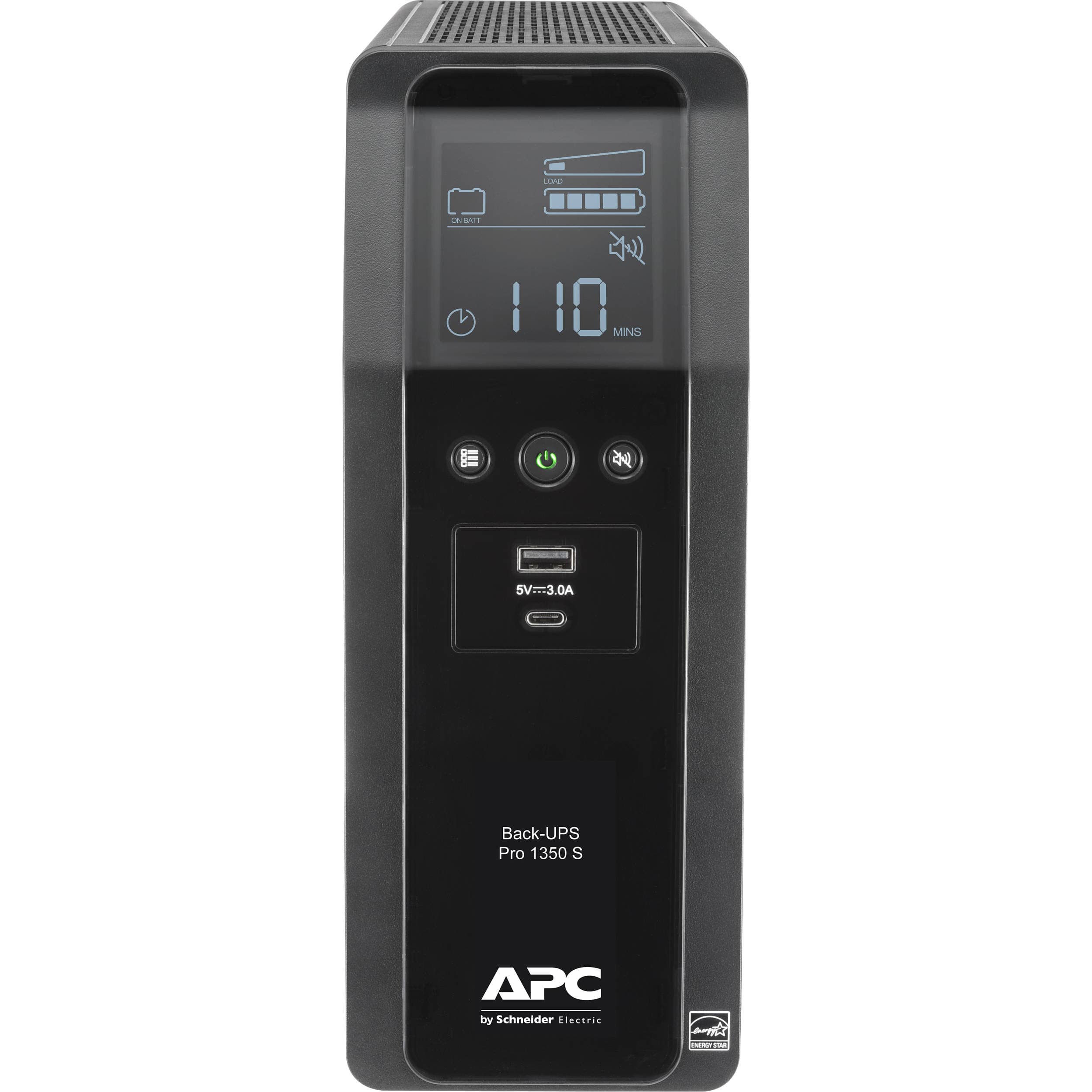 APC Back-UPS BR1350MS tower UPS with 10 outlets and 120V battery backup protection