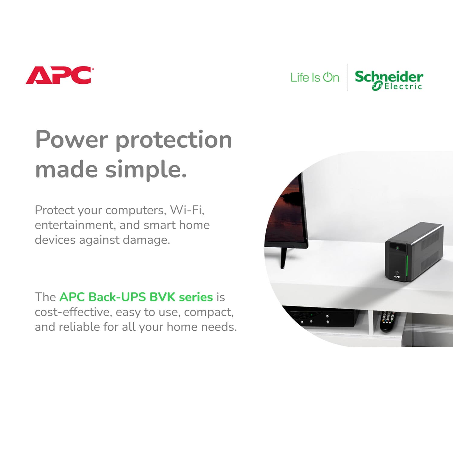 APC 950 VA Back UPS Tower with 6 NEMA 5-15R outlets for desktop power backup