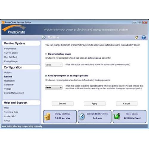 APC Back-UPS BX1350M 1,350 VA compact tower UPS with LCD and 5 NEMA 5-15R outlets