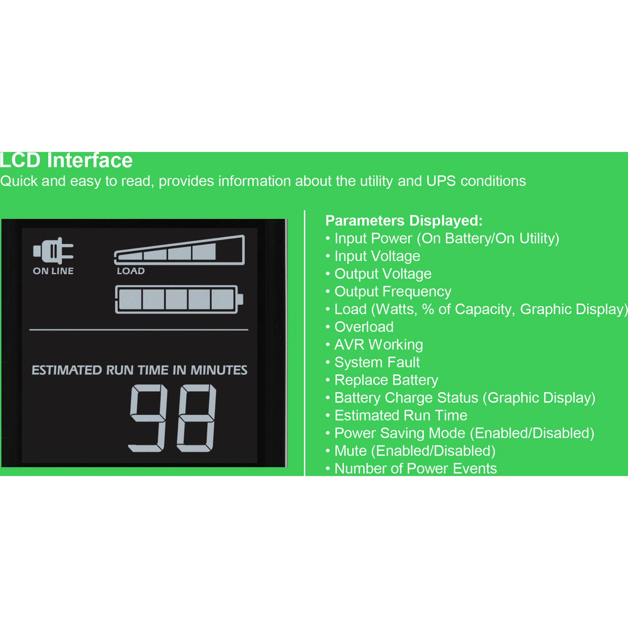 APC Back-UPS BX1350M 1,350 VA compact tower UPS with LCD and 5 NEMA 5-15R outlets