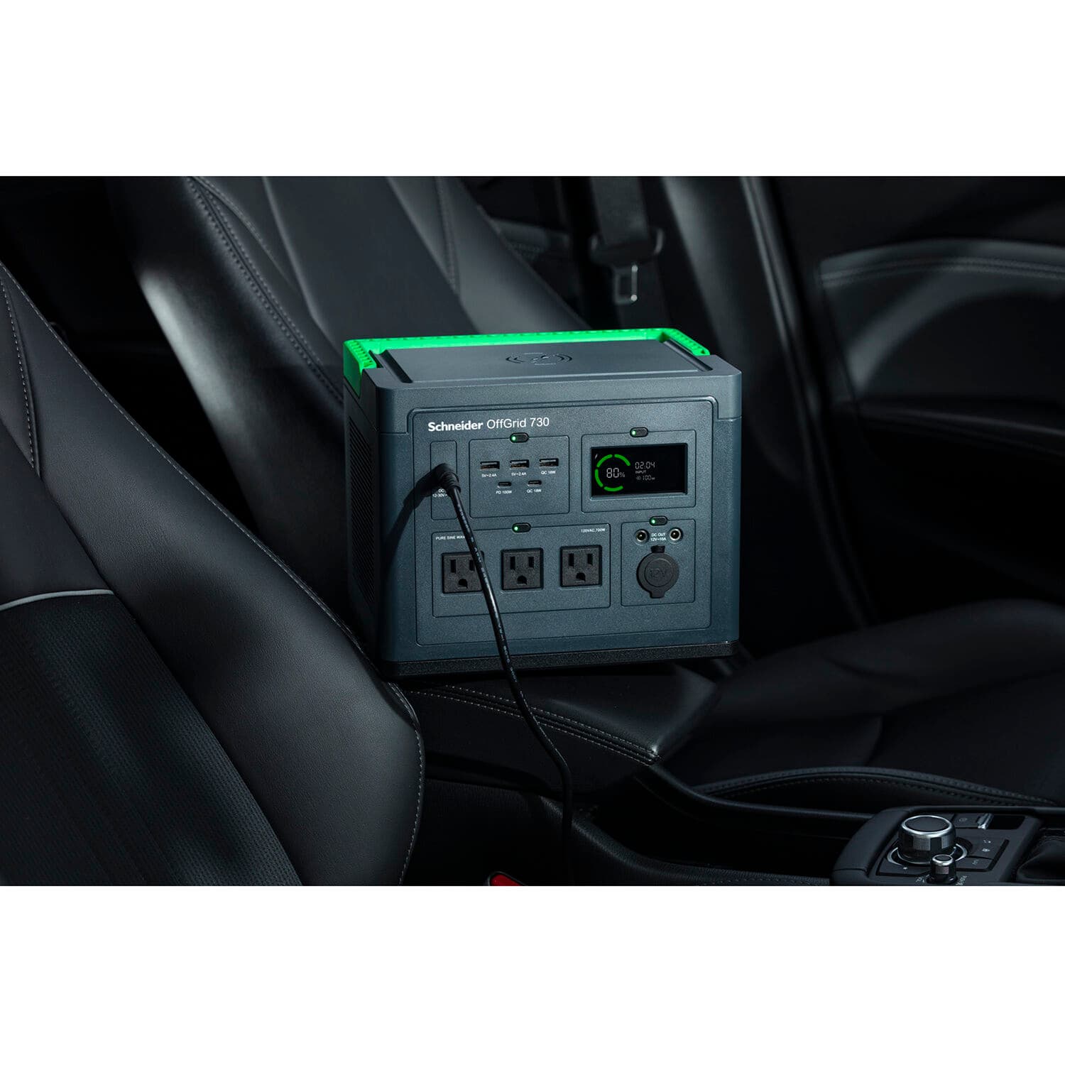 APC Schneider OffGrid portable power station 730 with 738Wh lithium-ion battery and 3 NEMA outlets