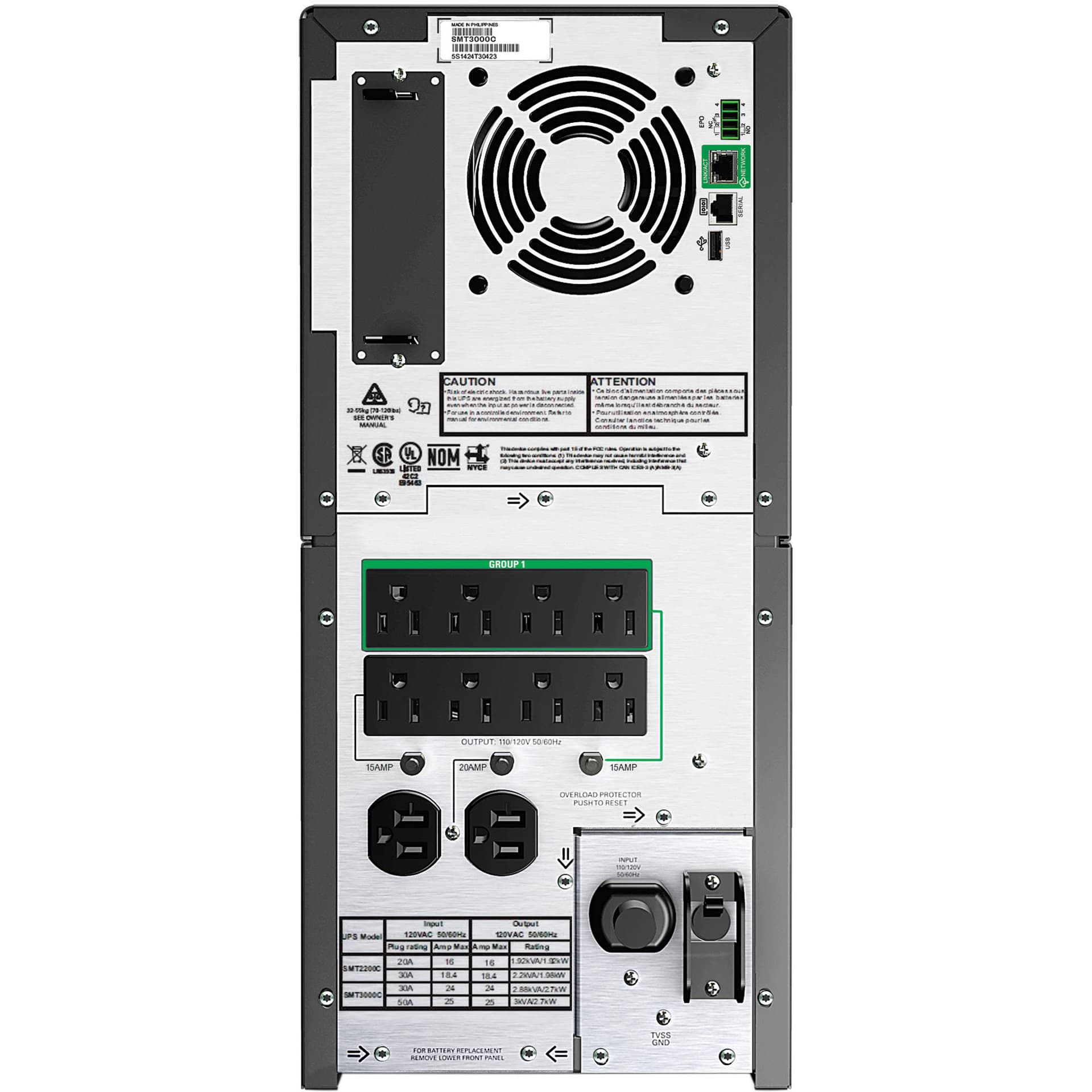 APC Smart-UPS C LCD SMT3000C 3,000 VA tower UPS with LCD and SmartConnect