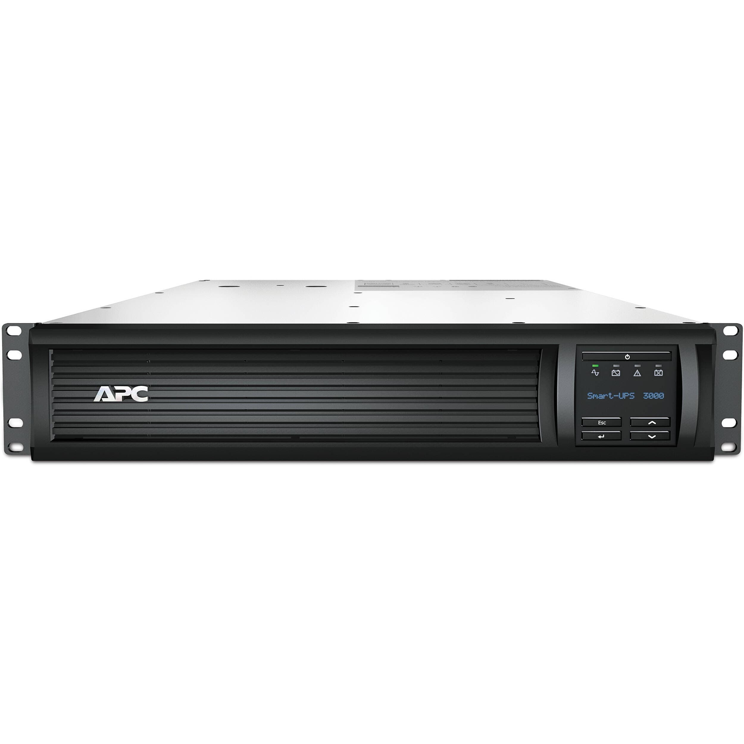 APC Smart-UPS SMT3000RMT2U 3,000 VA 2U rack-mount UPS with LCD for 208 V critical power protection
