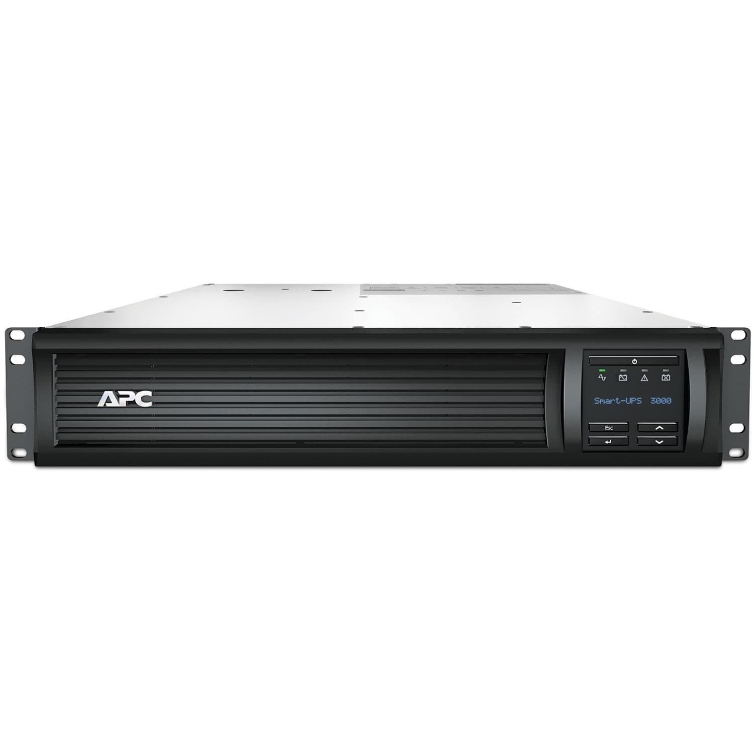 APC Smart-UPS SMT3000RMUS 3,000 VA 120 V 2U rack-mount UPS with LCD display