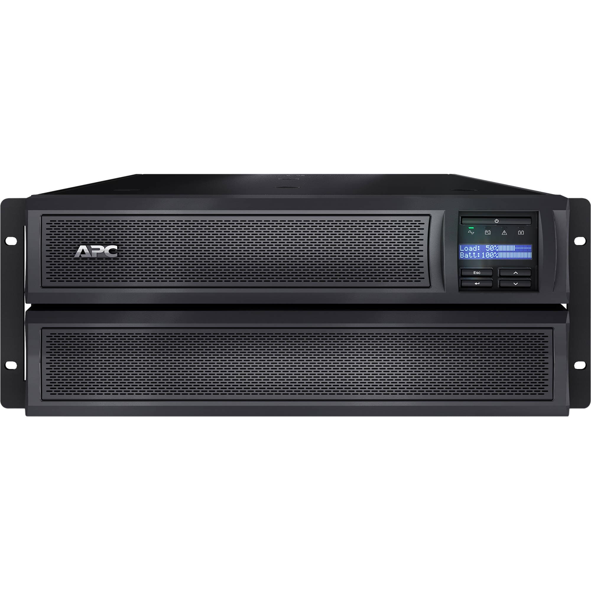 APC Smart-UPS X 3000VA short-depth convertible UPS with LCD and network card for rack or tower deployment