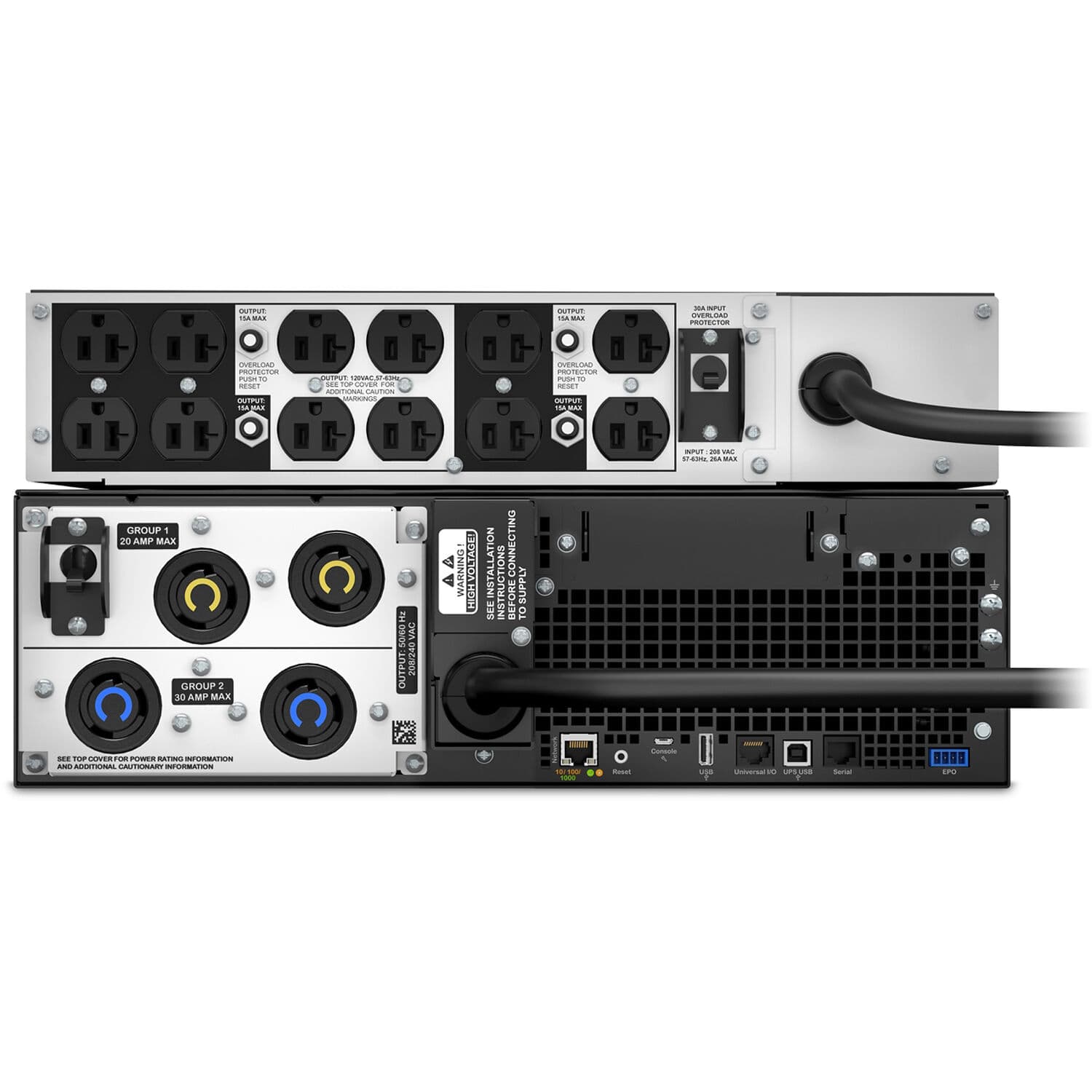 APC Smart-UPS On-Line 5,000 VA 5U rackmount UPS with NEMA outlets for 208 V enterprise power protection