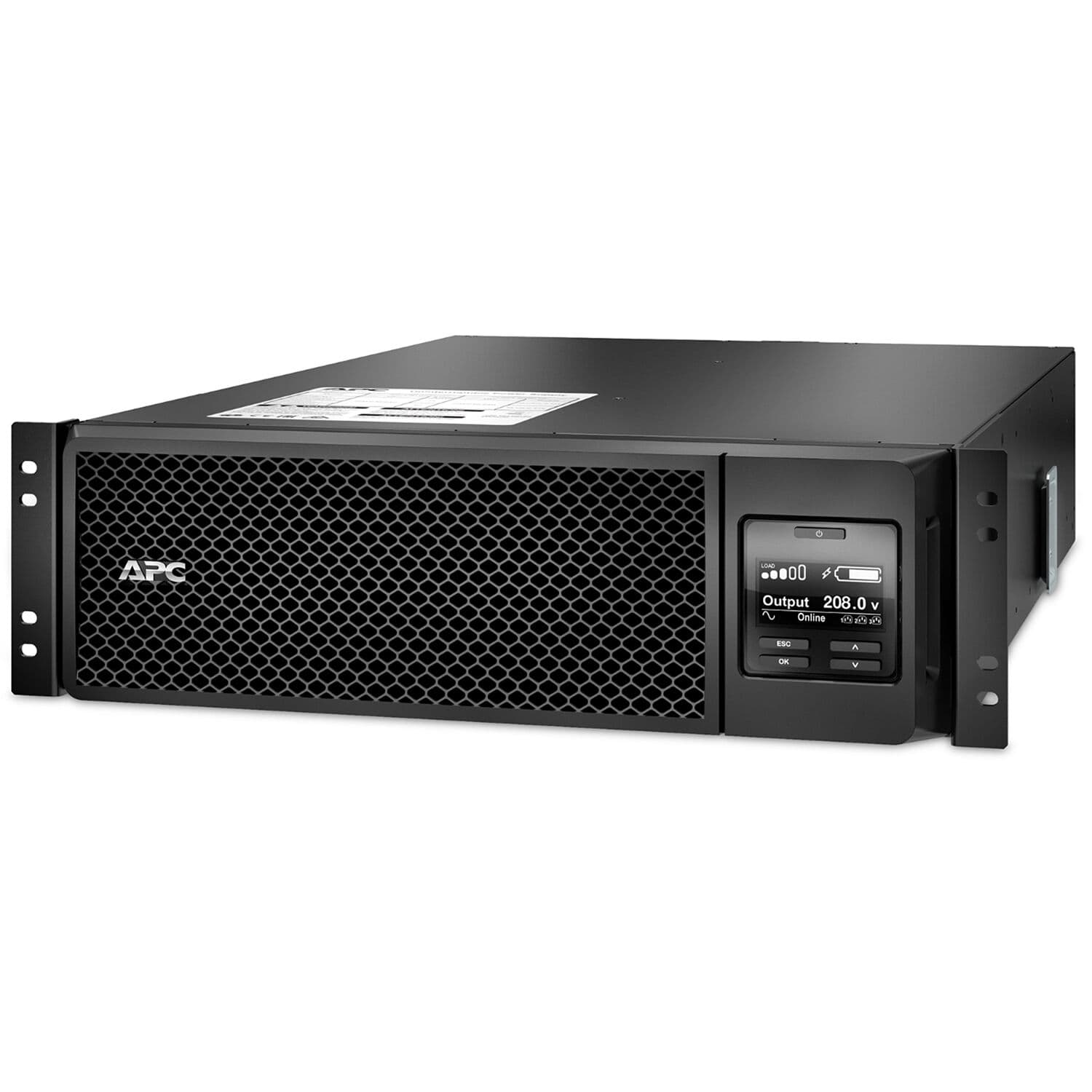 APC Smart-UPS SRT 5,000VA 208V rack-mount online UPS with IEC outlets