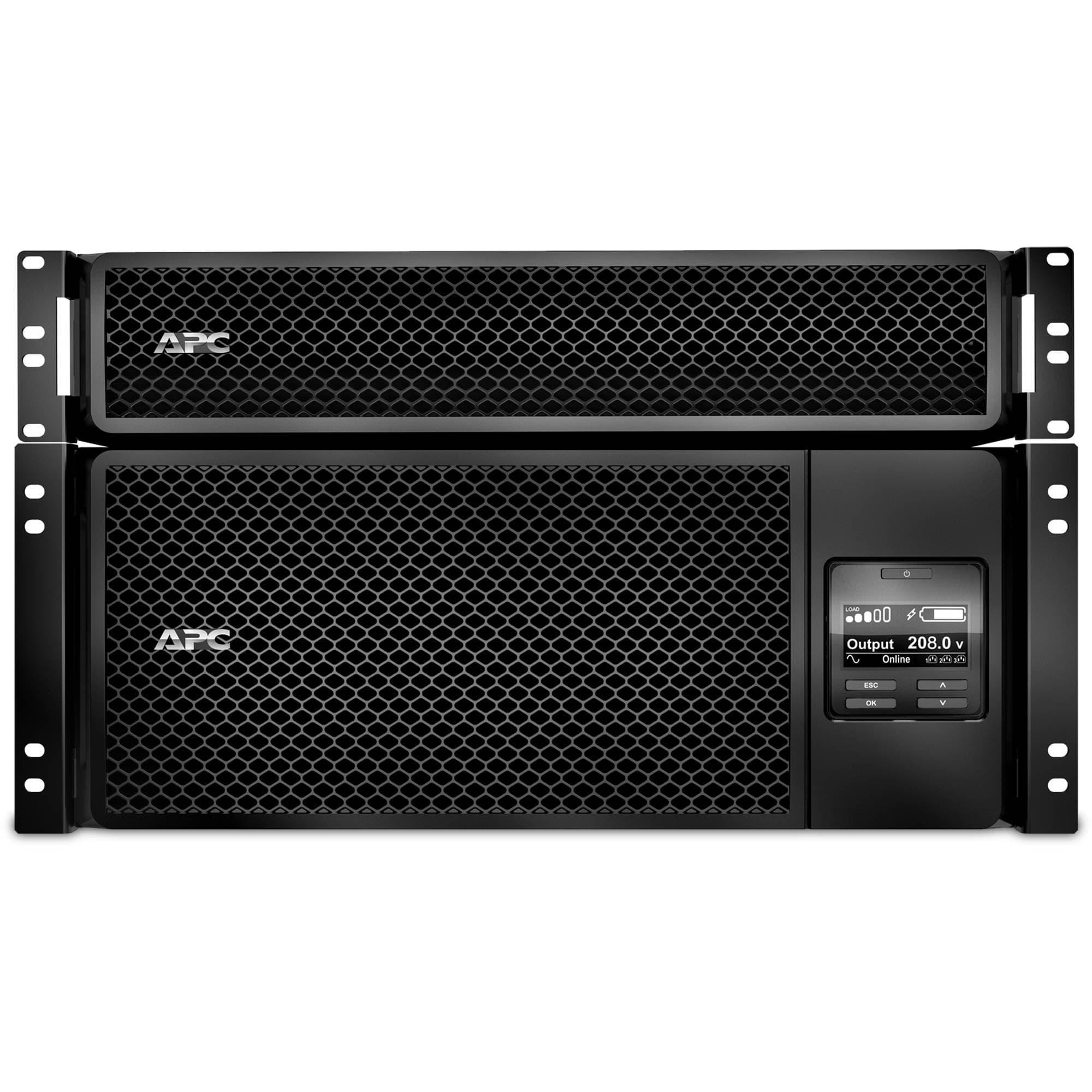 APC Smart-UPS On-Line SRT6KRMXLT-5KTF rack/tower UPS with 12 NEMA 5-20R and 2 NEMA L6-20R outlets