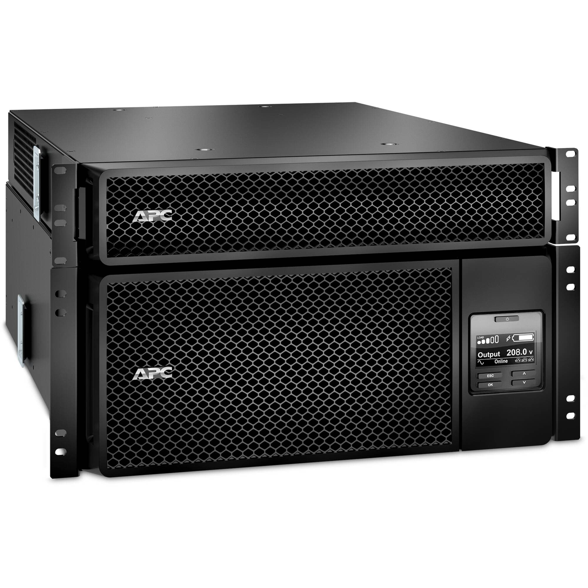 APC Smart-UPS On-Line SRT6KRMXLT-5KTF rack/tower UPS with 12 NEMA 5-20R and 2 NEMA L6-20R outlets