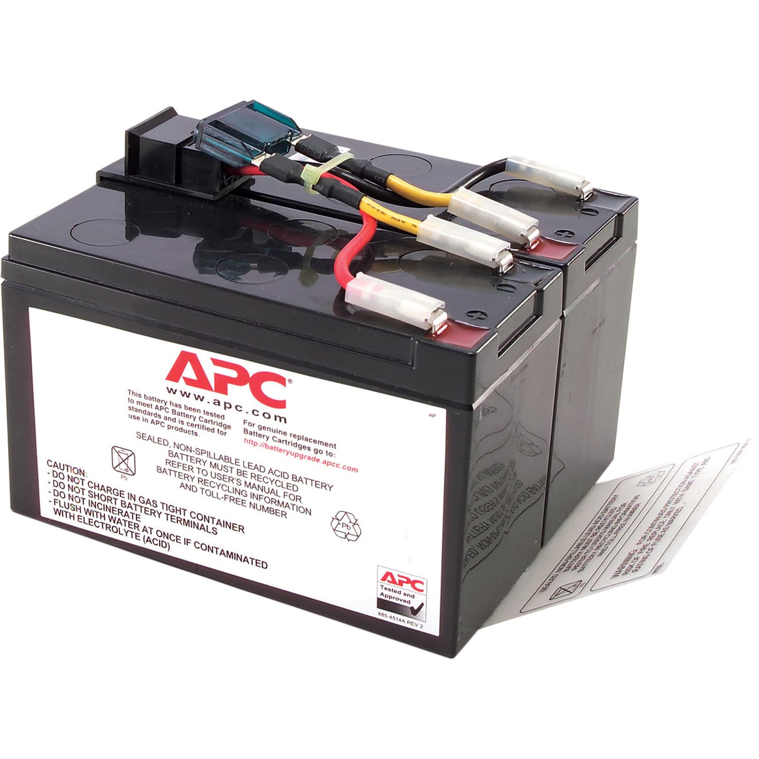 APC Replacement Battery Cartridge #48 RBC48 for compatible UPS systems